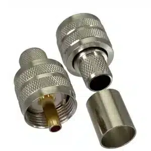 Conector PL-259 crimpeado p/rg8